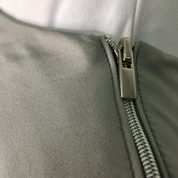 Diane von Furstenberg Women's Alba Two Gray Sheath Dress Size 6 Sleeveless - Picture 5 of 14